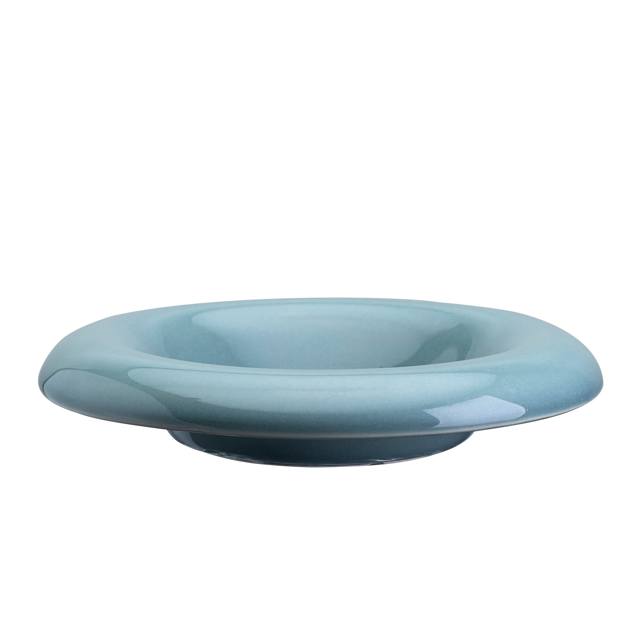 Bergs Potter Lily Glazed Saucer – Misty Blue