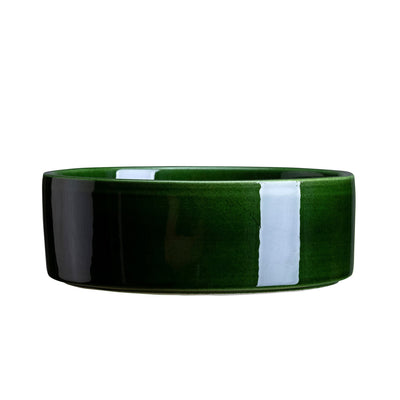 Emerald green glaze-finish Bergs Potter saucer
