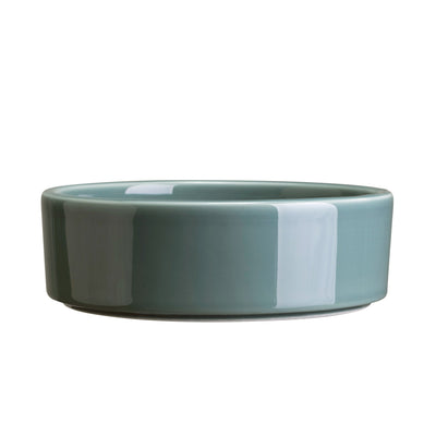 Light blue glaze-finish Bergs Potter ceramic saucer