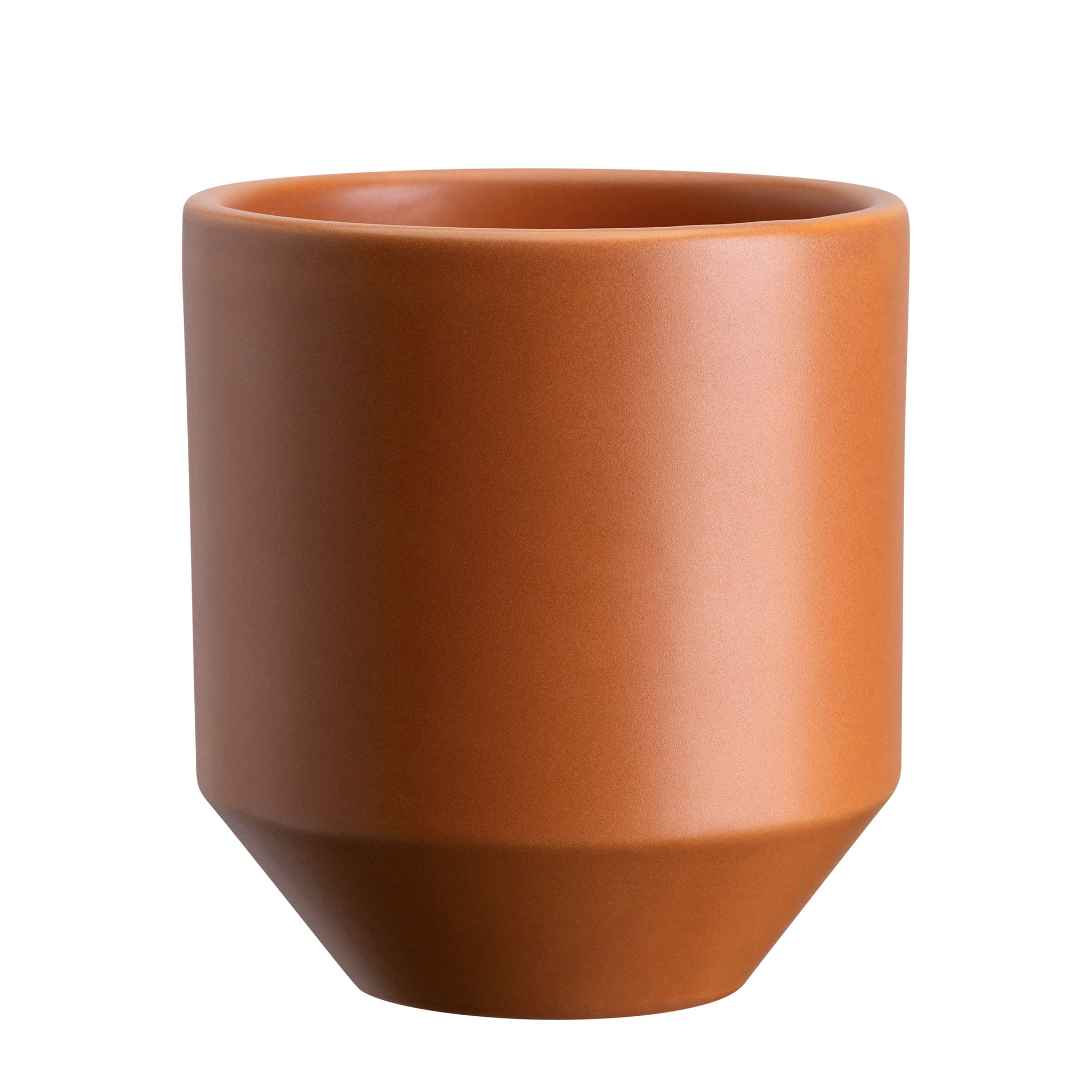 Bergs Potter Lily Glazed Pot – Tangerine Orange