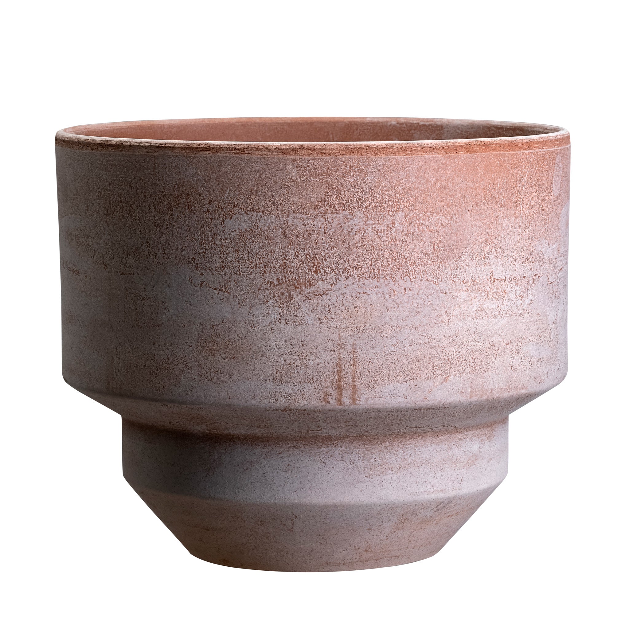 Terracotta Bergs Potter ceramic planter on a white background